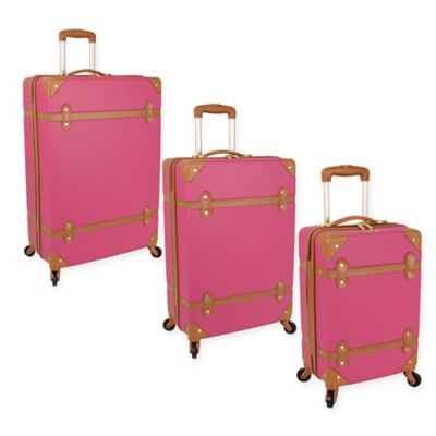 dvf luggage pink