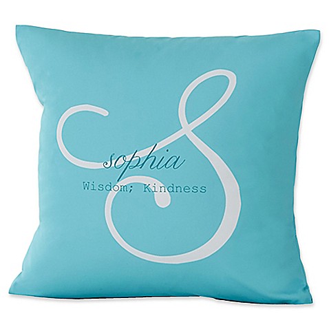Pillow Cases > Name Meaning Keepsake 18-Inch Square Throw Pillow from Buy Buy Baby