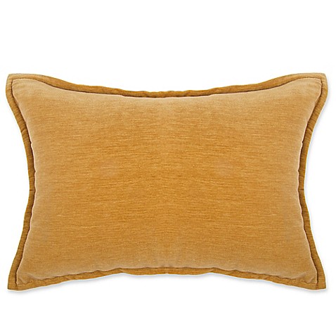 Buy Make-Your-Own-Pillow Sola Chenille Rectangle Throw Pillow Cover in Gold from Bed Bath & Beyond