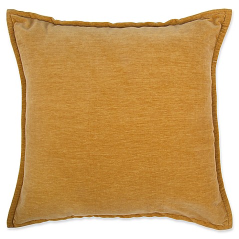 Buy Make-Your-Own-Pillow Sola Chenille Square Throw Pillow Cover in Gold from Bed Bath & Beyond