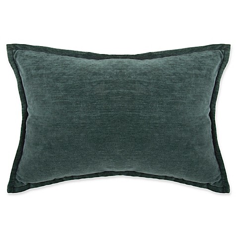 Buy Make-Your-Own-Pillow Sola Chenille Rectangle Throw Pillow Cover in Teal from Bed Bath & Beyond