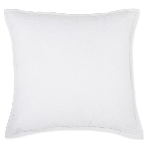 Buy Make-Your-Own-Pillow Sola Chenille Square Throw Pillow Cover in White from Bed Bath & Beyond