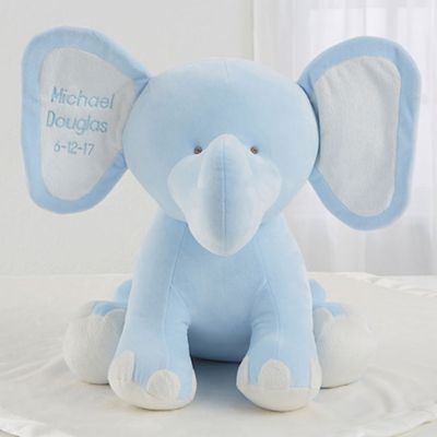 blue elephant baby toy