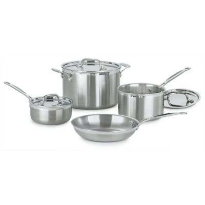 Cuisinart® 7-Piece Multi-Clad Pro Stainless Steel Cookware Set - Bed ...