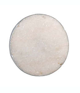 Portavasos de mármol Thirstystone® redondo de mármol color blanco