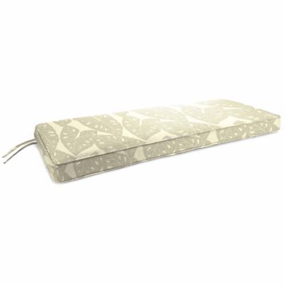 inch sunbrella radiant cushion bench person silver