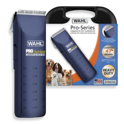 Wahl® Pro-Series Complete Pet Clipper Kit Corded or Cordless Operation ...