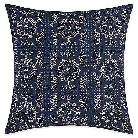 Nautica Lockridge Bandana Square Pillow in Navy - Bed Bath & Beyond