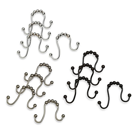 Curtains Ideas curtain rod with hooks : Shower Curtain Hooks & Rods - Bed Bath & Beyond