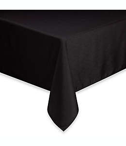 Mantel liso redondo de poliéster Basics®, de 1.77 m color negro