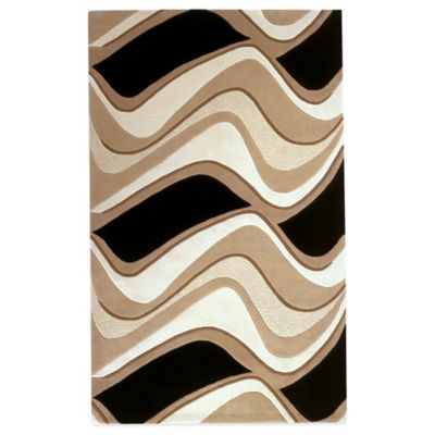 rug beige rugs waves area eternity kas ft shag bedbathandbeyond plush bath landscapes ocean abstract savings manufacturers event hayneedle