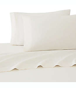 Fundas para almohada estándar/queen de poliéster UGG® Devon de 200 hilos color blanco nieve, Set de 2