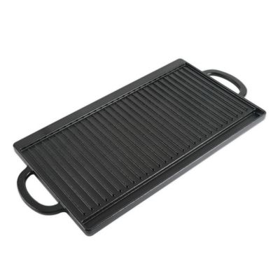 Plancha grill rectangular de hierro fundido - 43 x 24 cm - El Amasadero,  tienda panarra
