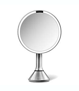 Espejo de vanidad simplehuman® con control táctil en acabado de acero inoxidable cepillado, 20.32 cm