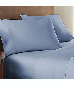 Set de sábanas king de algodón orgánico NestWell™ de 300 hilos color azul piedra