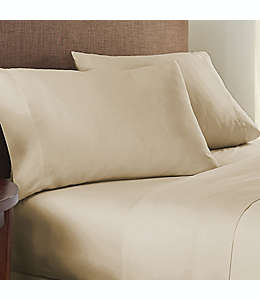 Set de sábanas matrimoniales de algodón NestWell™ de 300 hilos color beige algodón