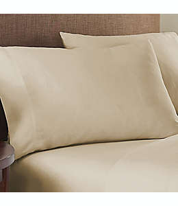 Fundas estándar de algodón para almohadas Nestwell™ color beige algodón, Set de 2
