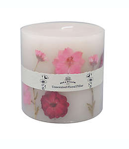 Vela pilar Bee & Willow™ Home Pink Flower Spring