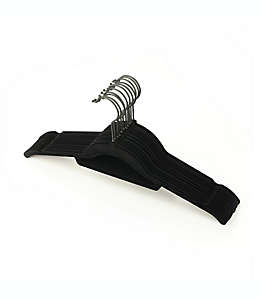 Ganchos de plástico para camisas Squared Away™ color negro