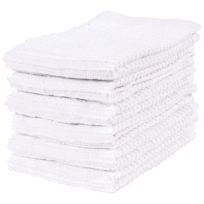 Toallas de cocina de algodón Simply Essential Bar Mop color blanco