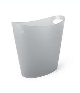 Bote de basura de polipropileno Simply Essential™ delgado color gris
