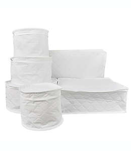 Protectores para vajilla de polietileno Simply Essential™ acolchados color blanco, Set de 6 piezas
