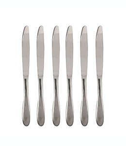 Set de cuchillos de acero inoxidable para plato principal Simply Essential™, 6 piezas