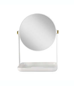 Espejo doble de tocador de plástico ABS Zadro® Bondi color blanco