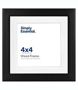 Portarretratos de madera Simply Essential™ Gallery de 14.78 x 14.78 cm color negro