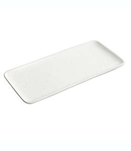 Charola rectangular de cerámica Our Table™ Landon de 33.02 cm color sal de mar