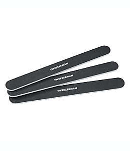 Lima de uñas Tweezerman® Professional color negro, Set de 3