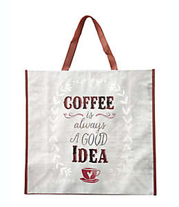 Bolsa grande reutilizable de polipropileno ACT™ “Coffee is always a good idea”