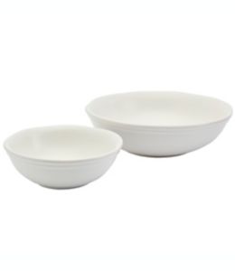 Tazones para servir de loza Bee & Willow™ Bristol color blanco coco, 2 piezas