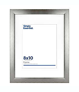 Portarretratos de poliestireno Simply Essential™ de 20.32 x 25.4 cm color gris peltre