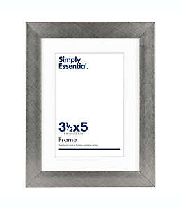 Portarretratos de poliestireno Simply Essential™ con marialuisa de  3.5” x 5” color gris peltre
