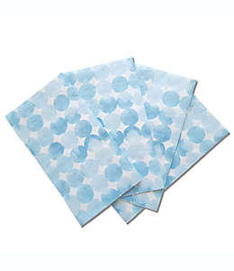 Toallas desechables de papel Simply Essential™ con diseño de puntos color azul, 32 pzas.