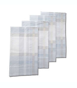 Toallas desechables de papel Bee & Willow™ con diseño a cuadros color gris, 32 pzas.