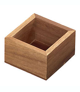 Organizador de cajón de madera de acacia Squared Away™ de 7.62 x 7.62 cm