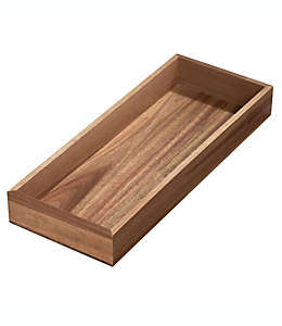 Organizador de cajón de madera de acacia Squared Away™ de 15.24 x 38.1 cm