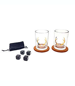 Copas para whisky Our Table™ con diseño de cuernos
