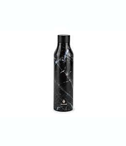 Botella de acero inoxidable Manna™ Cosmo de 591 mL color negro