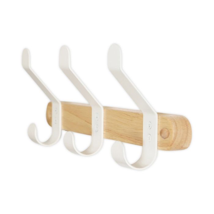 ⇒ Percha pared nesu 4 ganchos blancos madera natural 5,8cm ▷ Precio. ▷  Comprar con los Mejores Precios. Ofertas online