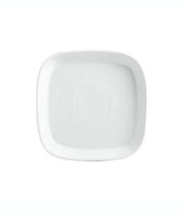 Plato para ensalada con borde cuadrado Our Table™ Simply White de porcelana