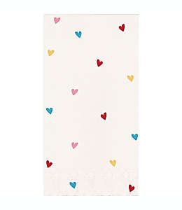 Servilletas de papel H For Happy™ con diseño de corazones, Set de 36