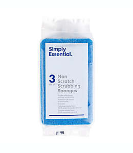 Esponjas de celulosa Simply Essential™ anti rayas, 3 piezas