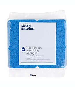 Esponjas de celulosa Simply Essential™ anti rayas, 6 piezas