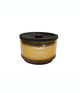 Vela en vaso de vidrio Studio 3B™ aroma Coconut Sands de 3 pabilos de 411.06 g