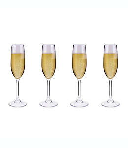 Copas flauta para champaña de tritan Our Table™, Set de 4