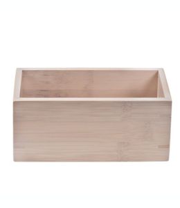 Organizador de cubiertos expandible Squared Away™ de madera de acacia