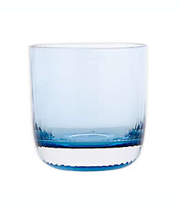 Vaso old fashioned de cristal Studio 3B™ Optic Vertical color azul